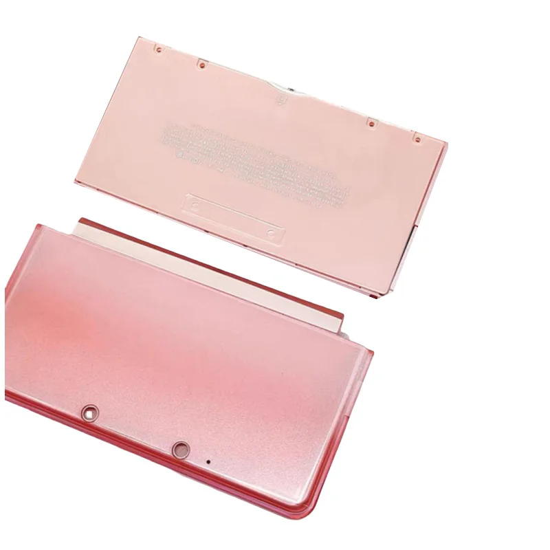 For 3DS Console Replacement Case New Front Back AE Part Shell For 3DS Upper Faceplate and Bottom Cover With Logo Purple