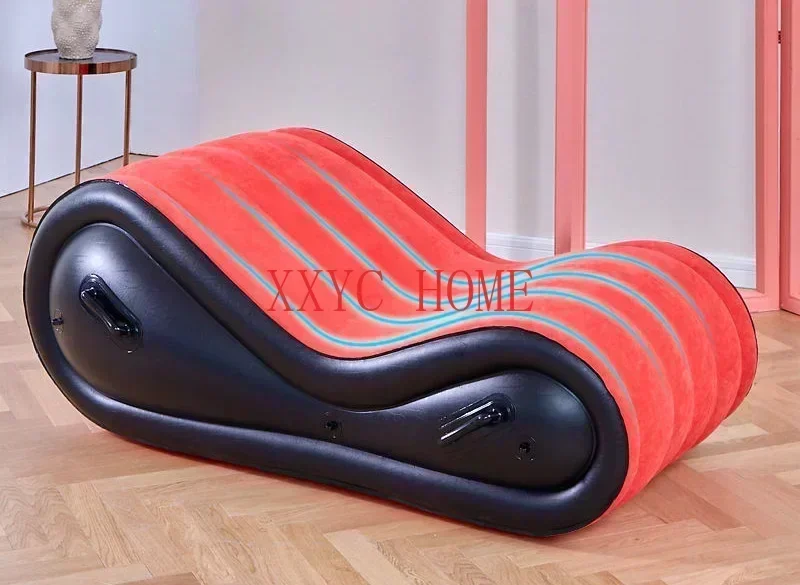 Relaxing Chair Inflatable Sofa Bed Load-bear 300KG Sun Lounges Garden Chair S Shape Comfort Fold Sofa Outdoor Furniture Armchair