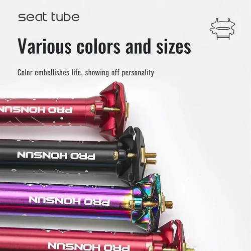 Imagen 2 del producto Tubo de Asiento para Bicicleta de Montaña TANKE, Ultraligero, de Aleación de Aluminio, para MTB, 27.2/30.9/31.6mm*400mm, Piezas de Ciclismo