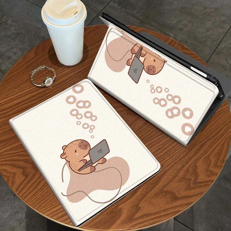 

Capybara Cool Cute Cartoon For Samsung Galaxy Tab S11 A11 A9 A8 S6 A 10.1 A7 10.4 Plus 2025 2023 Tablet Case Gift