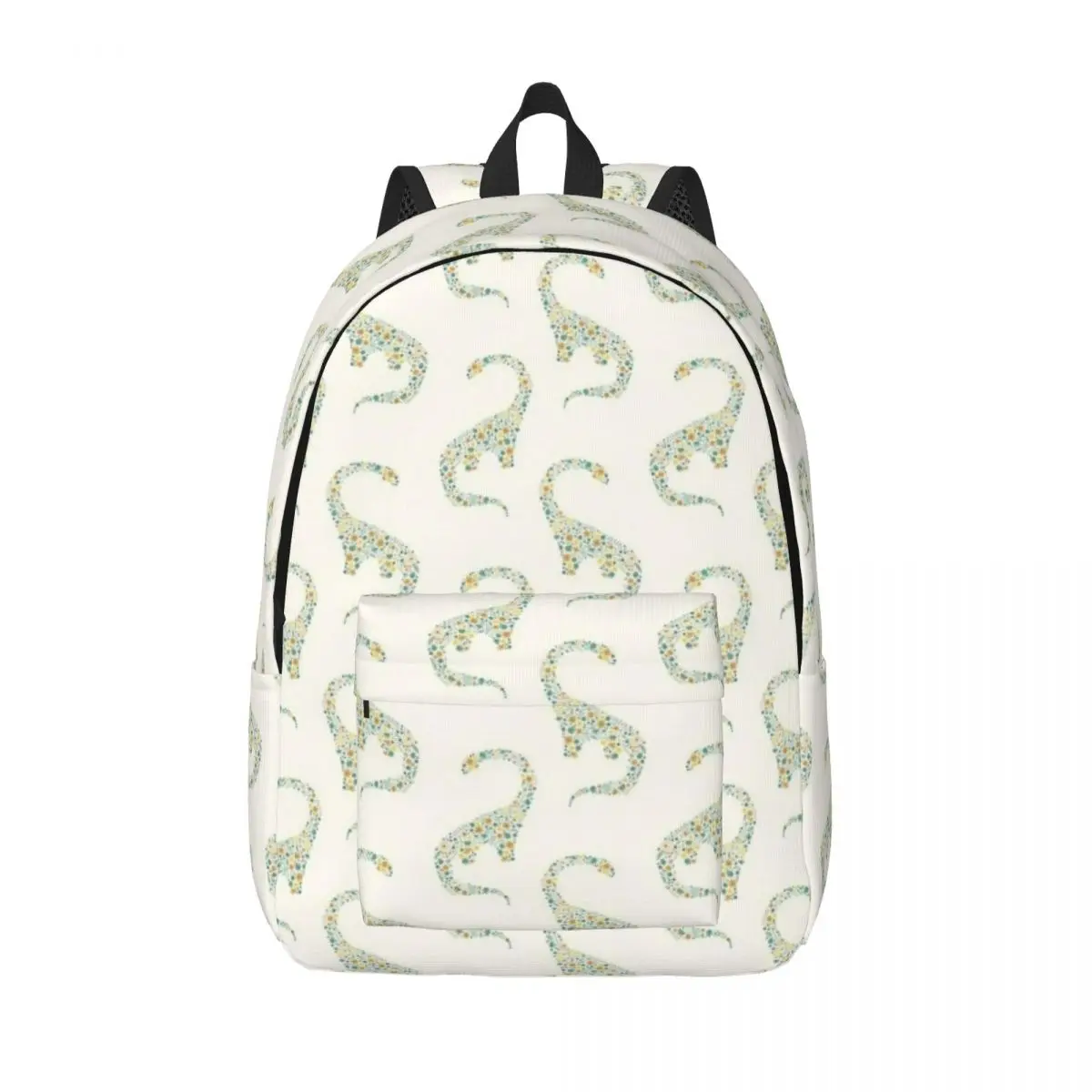 Mochila con estampado Floral para hombre y mujer, bolsa de libros con diseño de dinosaurio, ideal para estudiantes, amantes de los dinosaurios, ideal para ir de excursión a la universidad