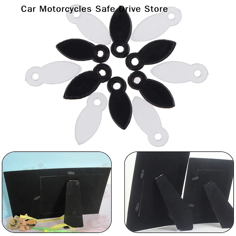 【CM】100Pcs Lucia Crafts Black/white Photo Frame Hooks DIY Rotating Melon Slice