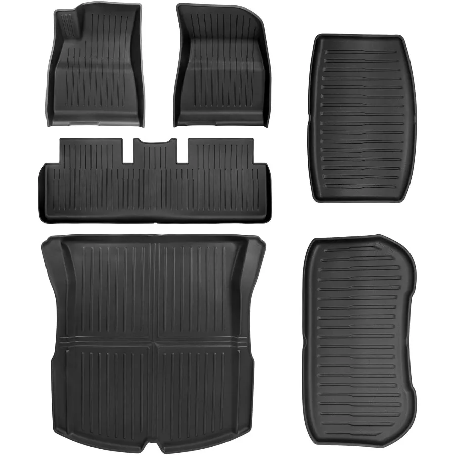 

Custom Fit AllWeather Floor Mats for Tesla Model 3 Highland 2024 2025 Full Coverage Cargo Liner with Front Rear and Trunk Floor