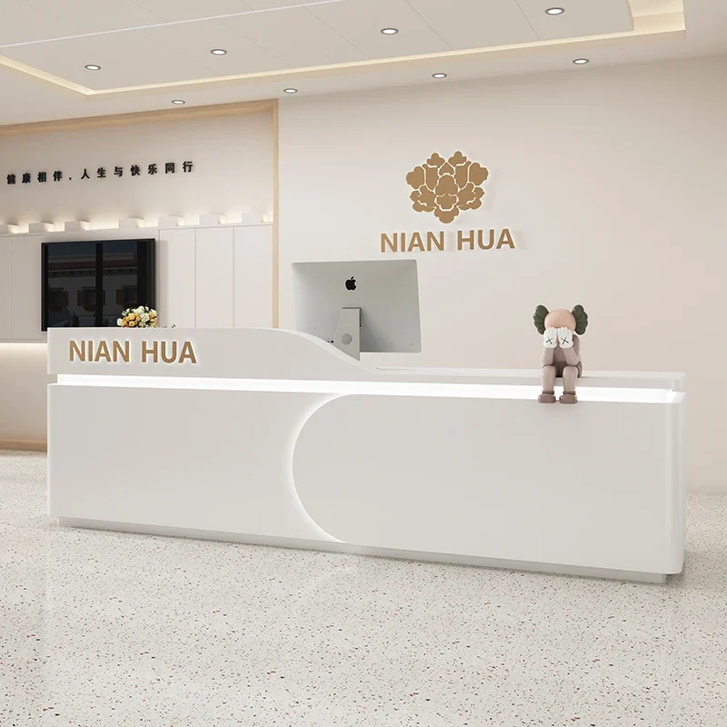 Counter Store Reception Desk Cash Beauty Salon Information Standing Reception Desk Simple Check Out Recepcja Luxury Furniture