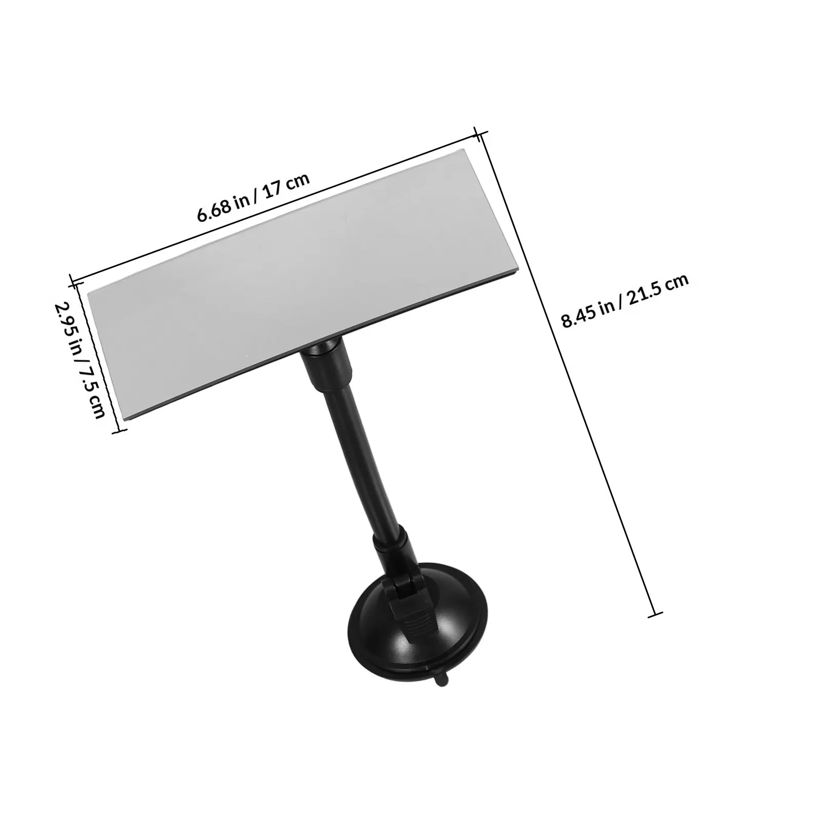 Wide Angle Rearview Mirror for Car Large View Reflective Glass Plastic Build Easy Fit Universal Application Enhanced Safety