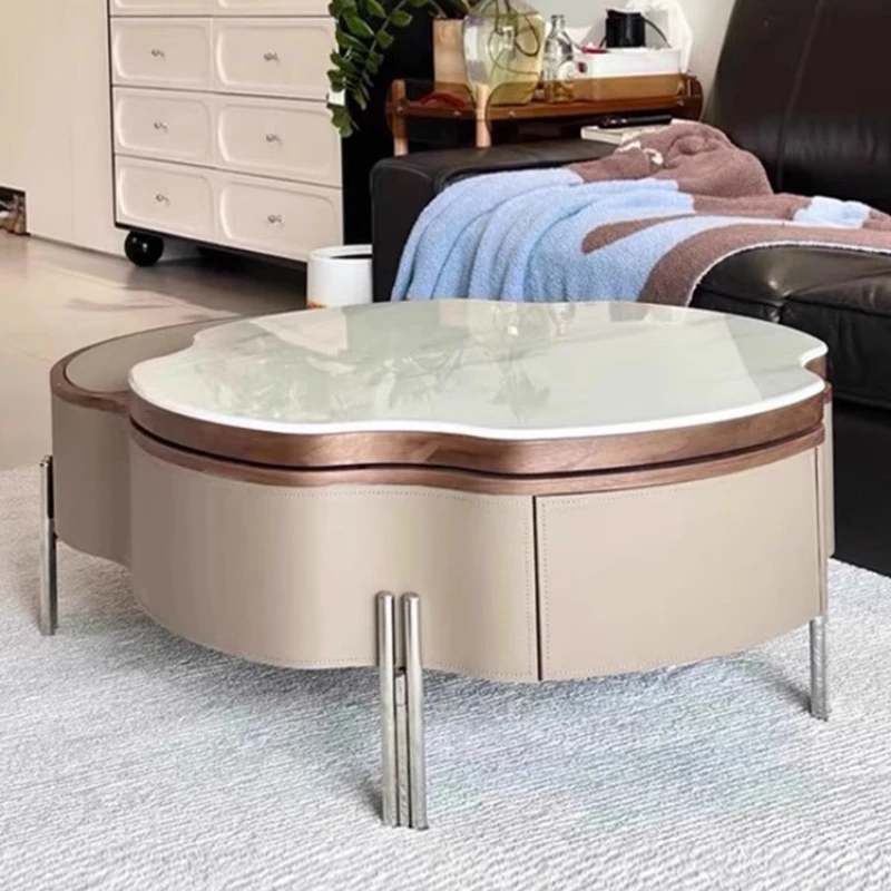 

Space Saving Aesthetic Coffee Table Unique Modern Luxury Mini Coffee Table Computer Sweet Dinner Wood Couchtisch Home Furniture