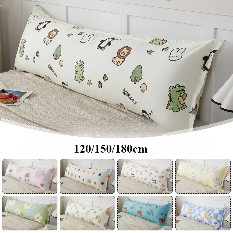 

120/150/180cm Long Pillowcase Soft Cotton Pillow Cover Wedding Couple Lover Pillow Case Home Bedding Sleeping Body Pillowcase