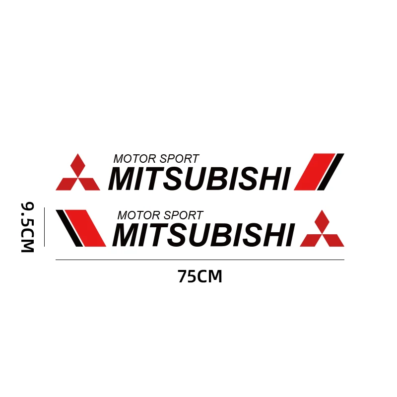 2pcs Car body decoration stickers car door scratch blocking decals For Mitsubishi outlander lancer EX Asx pajero Sport l200