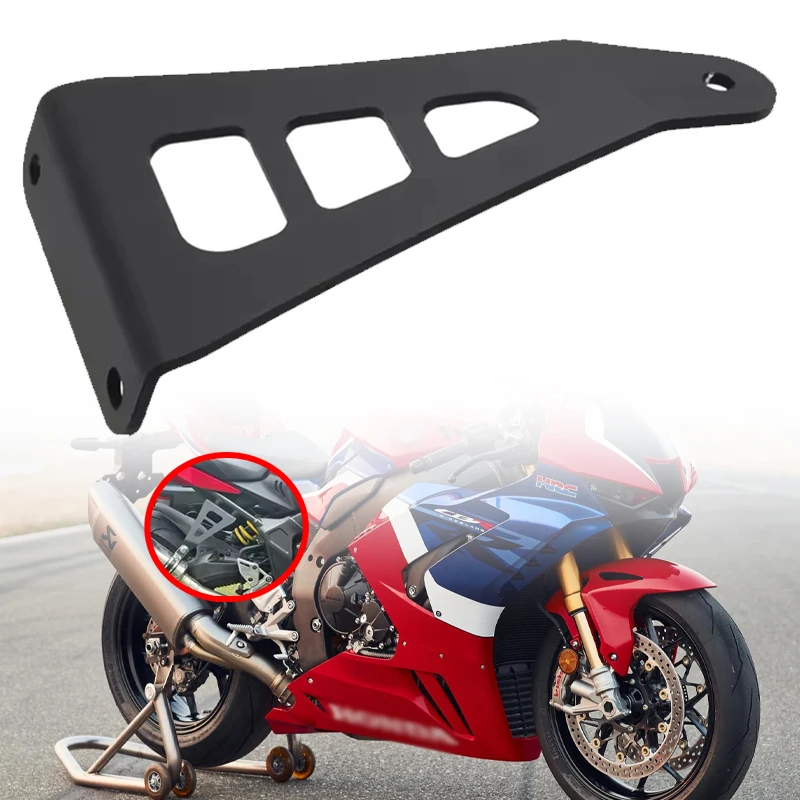

For HONDA CBR 1000RR CBR1000RR CBR1000R SP Fireblade 2020 2021 Motorcycle Exhaust Bracket Inkjet Coating Iron Exhaust Hanger