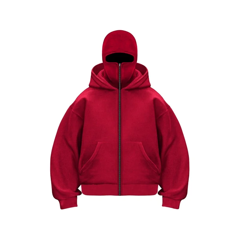Fall/Winter Large Size Casual Hooded Sweatshirt for Men And Women with Hooded Face Mask Loose Fit Fashion Sportswear