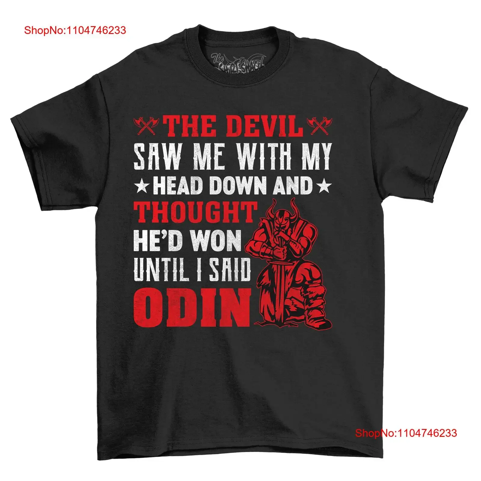 تي شيرت The Devil Saw Me لقاء فرحان مع قميص علوي ناعم مغسول عتيق قابل للتنفس للارتداء اليومي برسومات أوم للجنسين