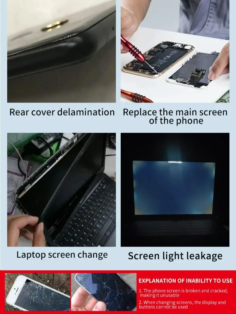 Gule pour téléphone portable 15-110 ml colle d'affichage de téléphone portable colle de réparation rapide colle transparente pour affichage de téléphone portable ne contient pas non toxique BPA prix