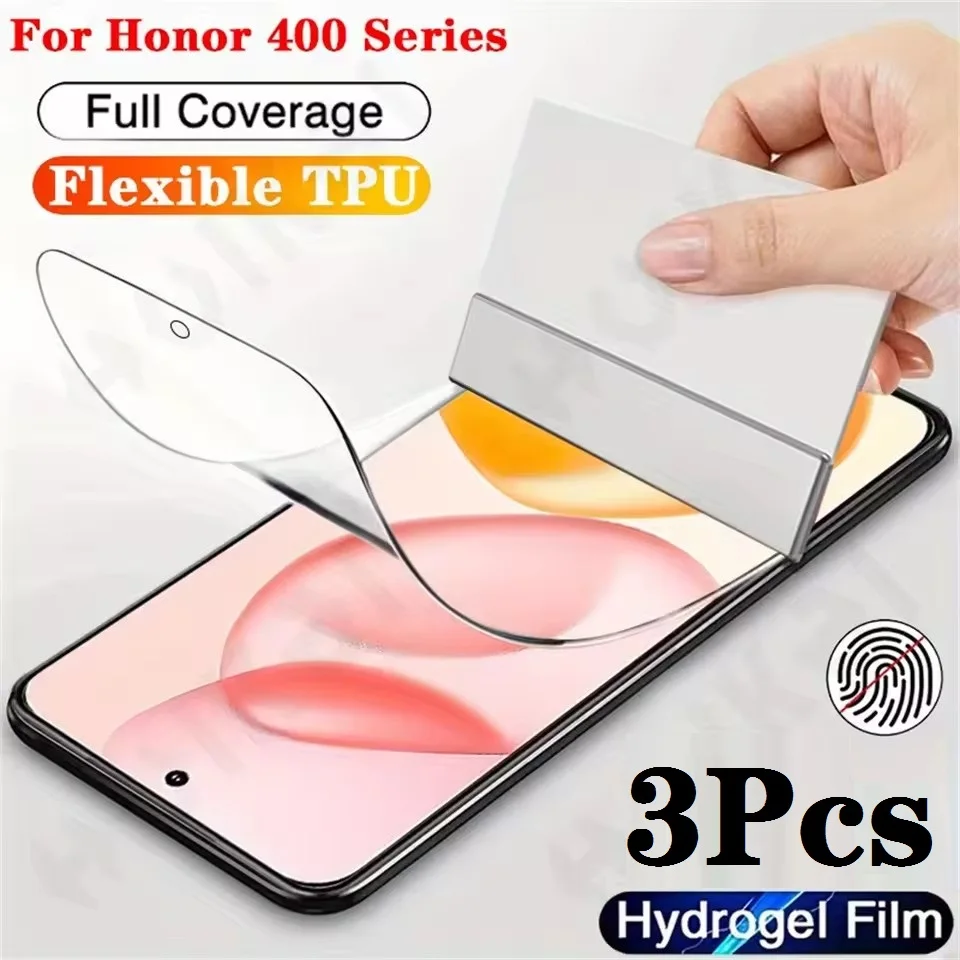 3 Stück Hydrogelfolie für Honor 400 2000 Magic 7 Pro Lite Displayschutzfolie