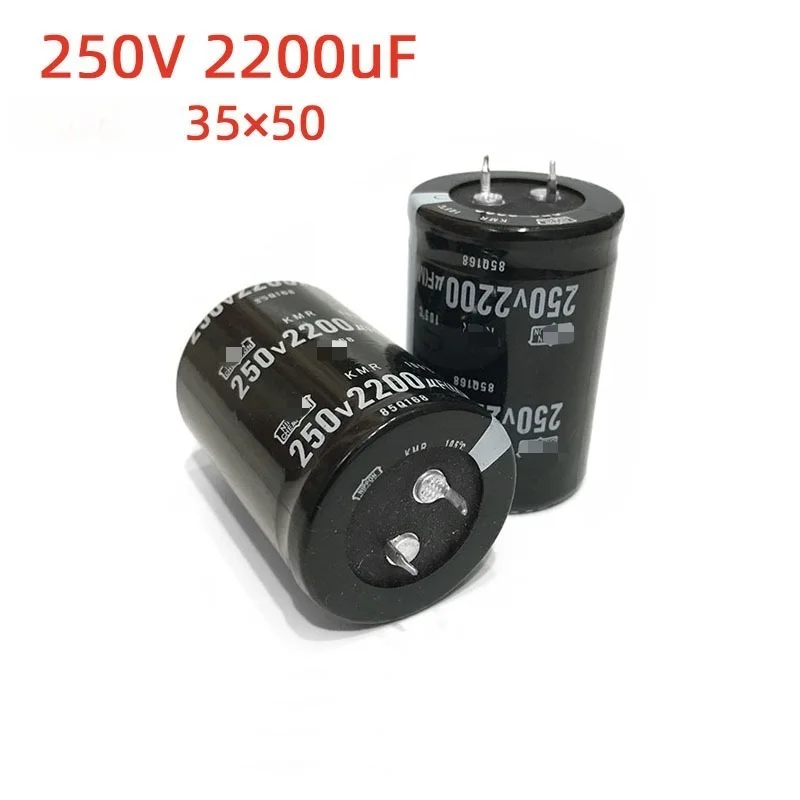 2pcs 250V 2200uF Aluminum Electrolytic Capacitor 35x50/35x60mm for Audio Amplifier Power Supply