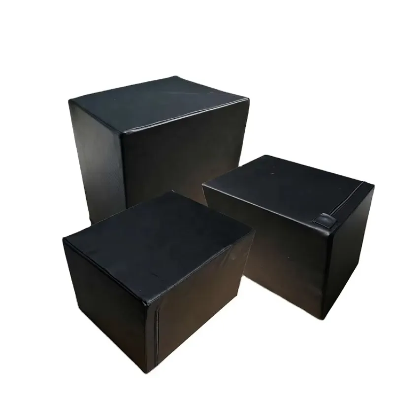 Picture 3: 2026 Adjustable Soft Foam Plyo Box Black Non Slip Gym Jumping Gear