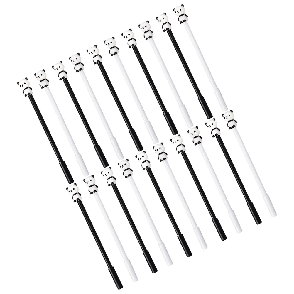 

20Pcs Panda Theme Gel Pens 0.5mm Black Fine Point Smooth Ink Cute Cartoon Animal Pens for Kids School Office Note Taking