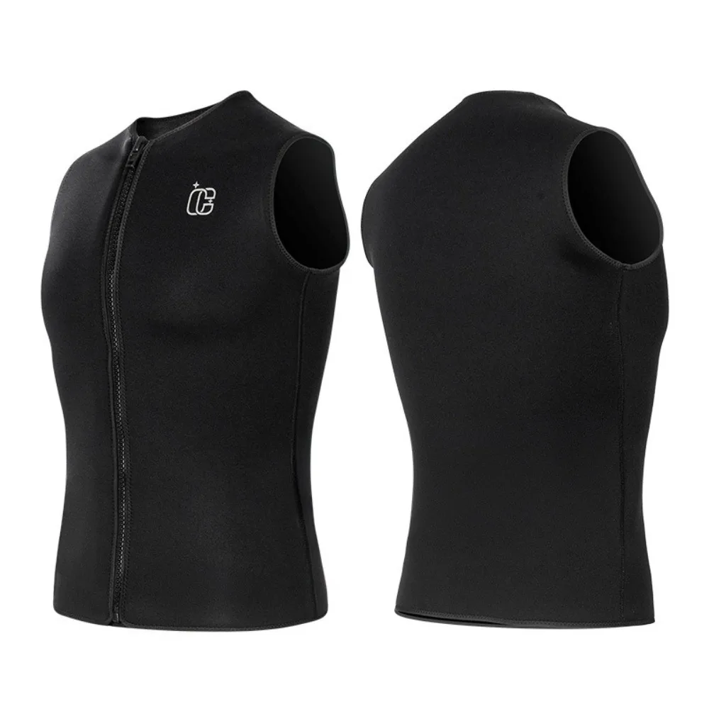 

Гидрокостюм-жилет для мужчин и женщин, 3 мм, с передней молнией, неопреновый, безрукавный, для дайвинга, каякинга, серфинга, плавания