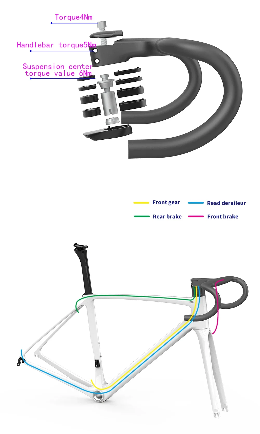 Tfsa-カーボンファイバーロードバイクフレーム,カラー,カスタム