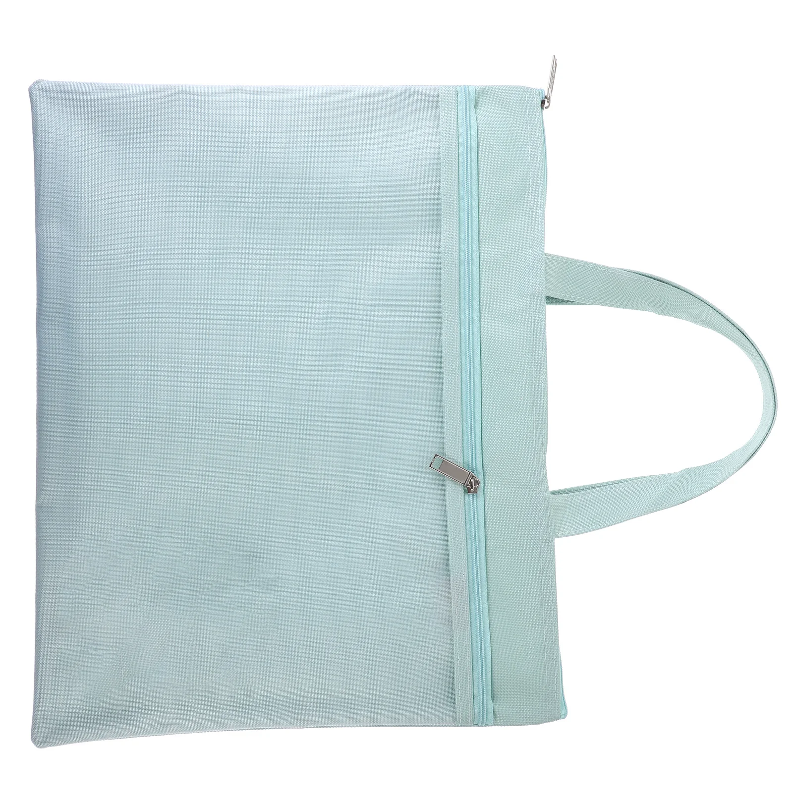 

Zipper File Pouch Nylon Document Storage Bag For Papers Receipts Business Cards Tickets Handheld Portable Office Organizer