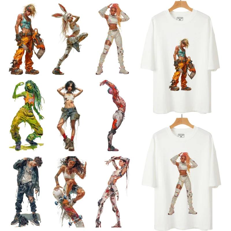 26cm personalized doomsday modeling heat transfer printing sticker T-shirt clothing accessories DIY washable and durable