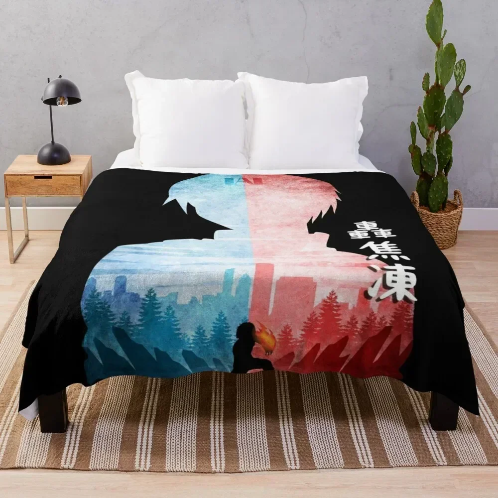 

Aizawa Shouta Ice Fire Hero Academy #3 Throw Blanket Soft Comfort Blanket for Reading Watching TV
