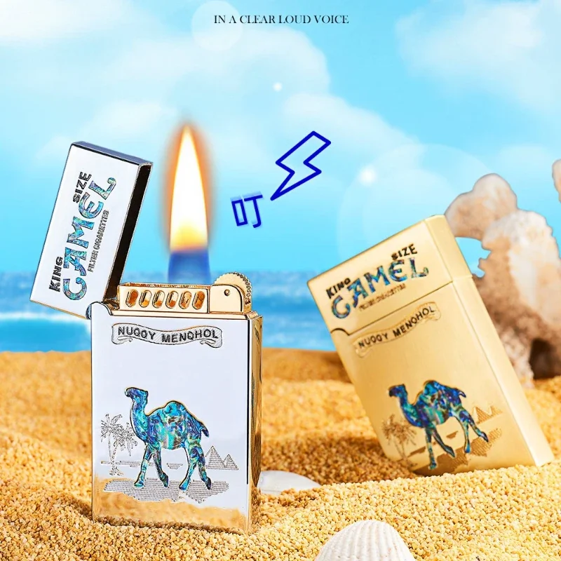 

New Retro Metal Fire Oil Steamer Open Flame Creative Personalized Cigarette Light Smoke Tool Lighters Smoking Gadgets for Men