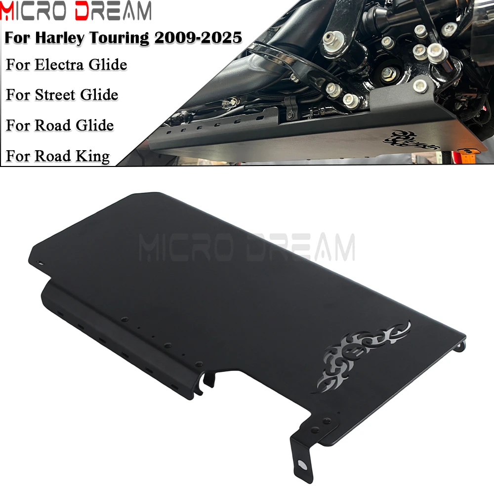 

For Harley Touring Electra Street Road Glide Road King FLHR 2009-2025 Motorcycle Skid Plate Lower Engine Chassis Guard Protector