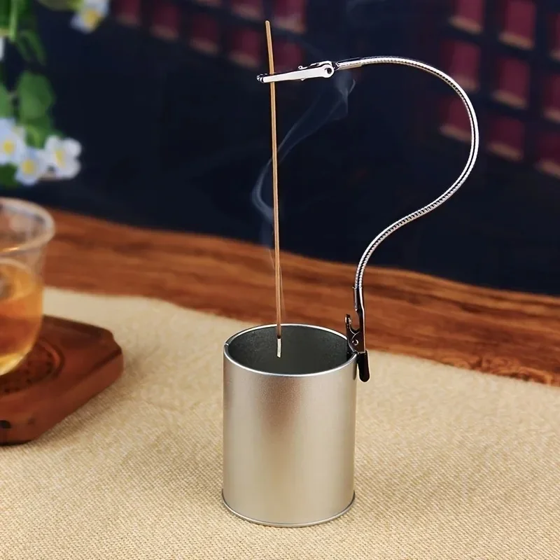Mosquito Coil Holder Double-Headed Alligator Clip Portable Vertical Incense Stand Adjustable Desktop Anti-Mosquito