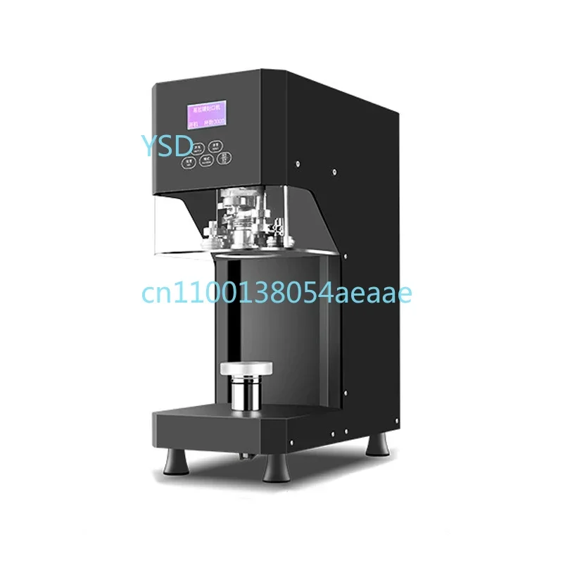 

High-speed can sealer for soda cans, able to seal in 2 seconds, automatic.