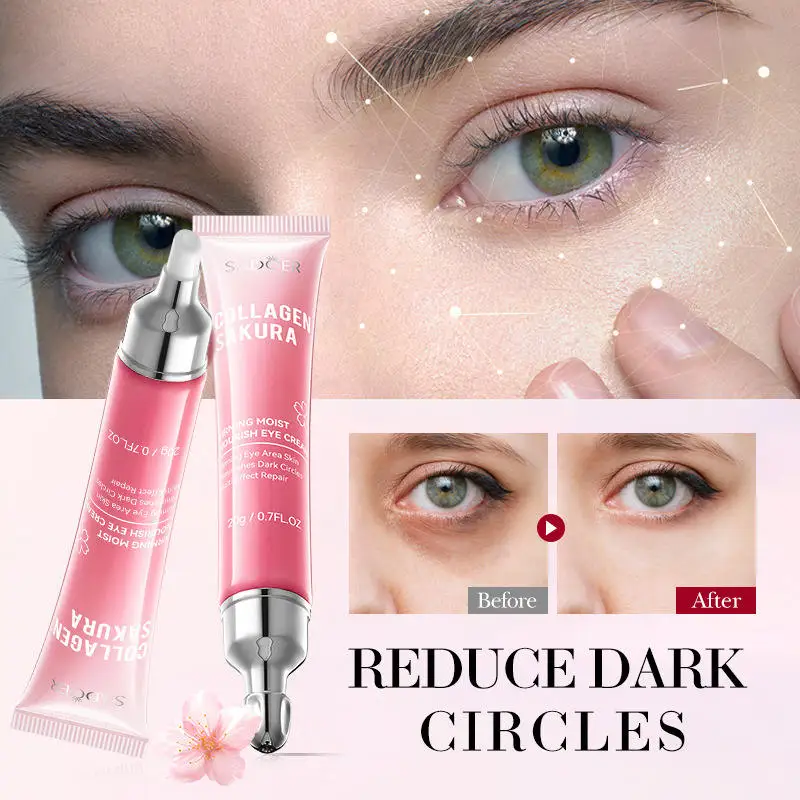 SADOER Muti-effect Anti Aging Eye Firming Anti-wrinkle Under Bag Tightening Nourish Moisturizing Collagen Sakura Eye Cream