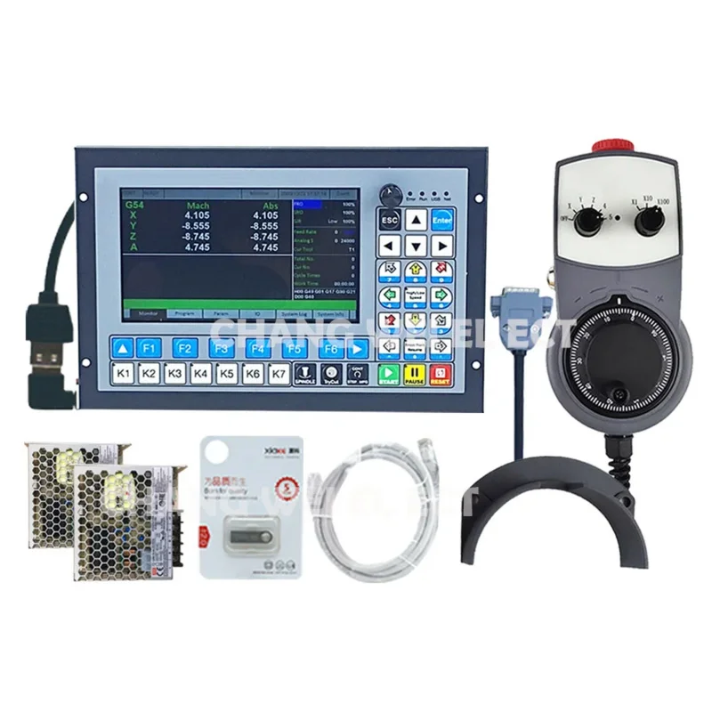 Pengendali Offline DDCS-EXPERT3/4/5 CNC pengeboran dan penggilingan Kode G 5-sumbu berhenti darurat MPG 75W24V-DC PROBE Sensor
