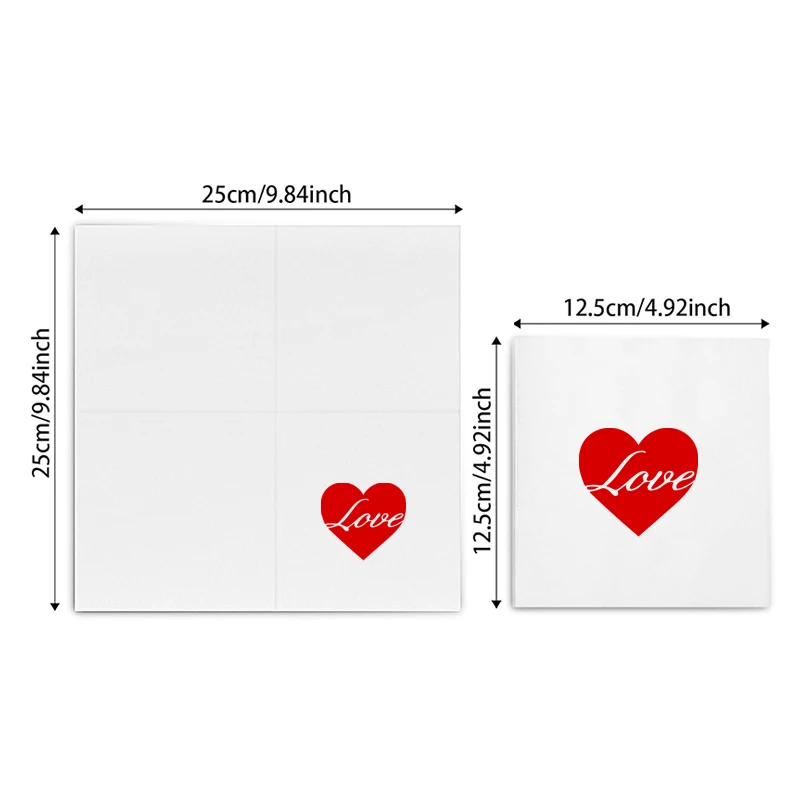 

100Pcs 25×25CM 3-layer Gold foil napkin Outdoor picnic restaurant holiday holiday