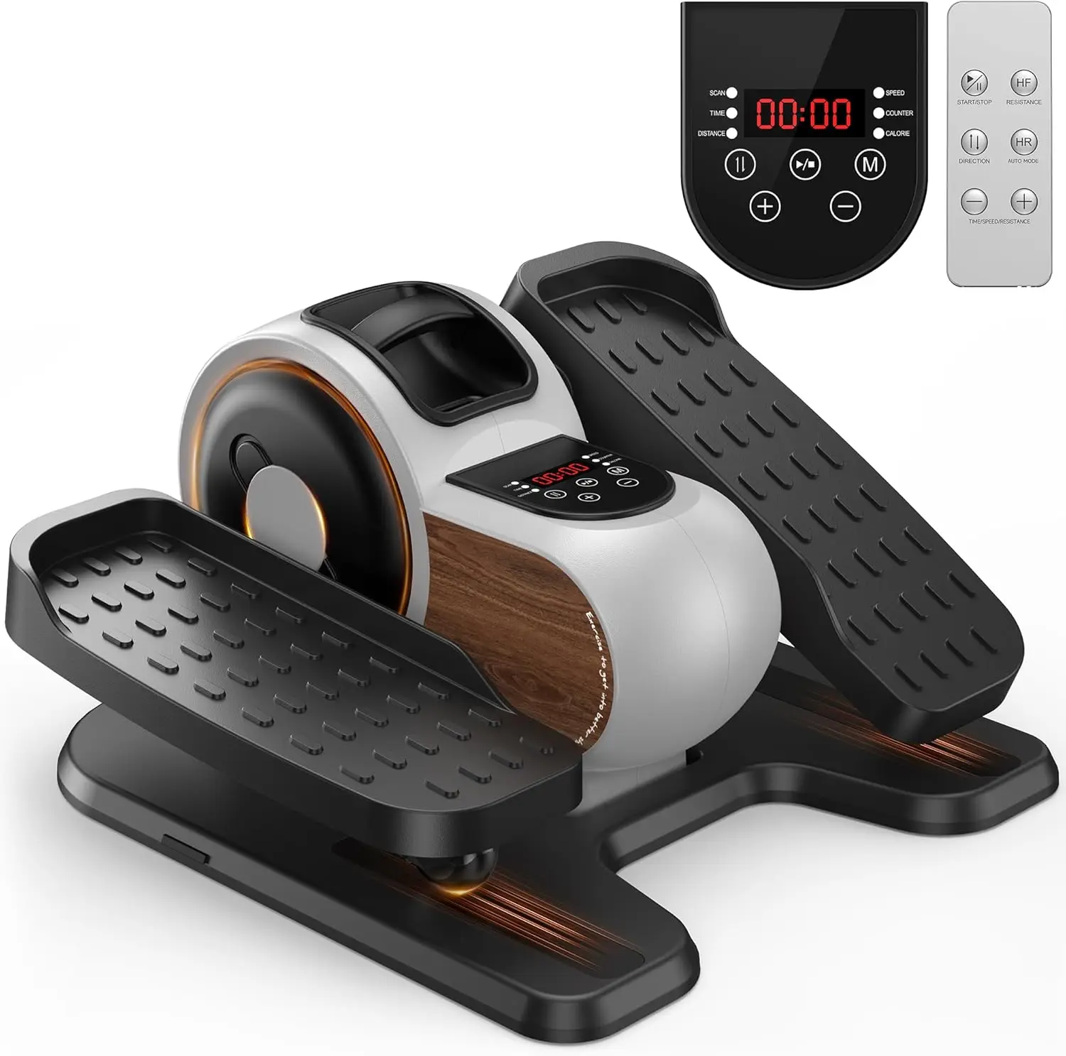 

Under Desk Elliptical, Sturdy Mini Leg Ellipse,Fully Assembled Elliptical Exercise Machine for Home Use with 10 Adjustable Resis