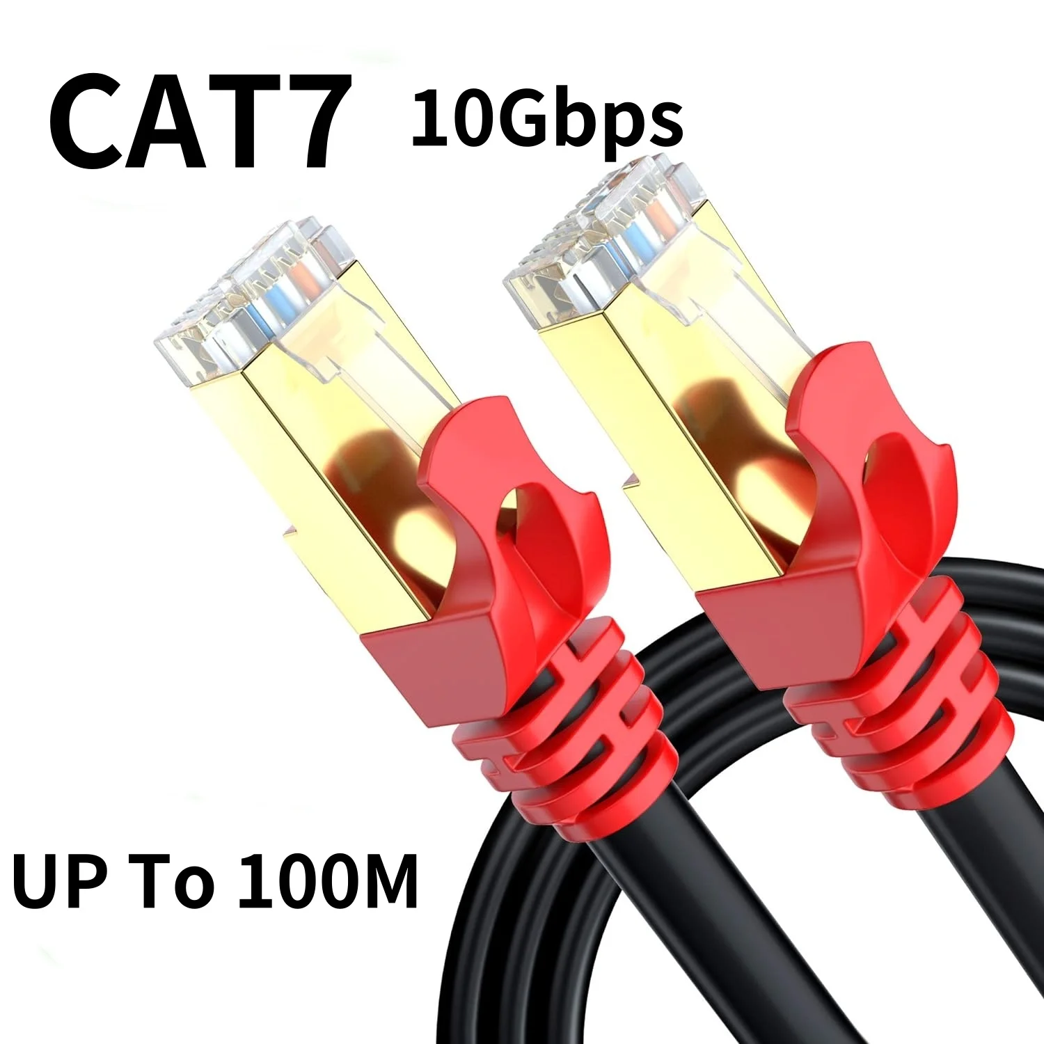 CYANMI długi kabel 100m CAT 8 Cat 7 kabel Ethernet 40Gbps RJ45 CAT8 Cat7 do Modem Router sieć internetowa Lan do laptopów PS4