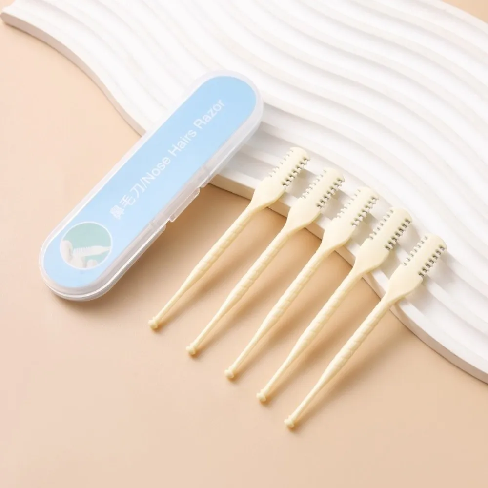 

1/2/3/4/5 шт. бритва для волос в носу с двойной головкой, моющаяся с расческой для зубов, машинки для стрижки носа, триммер для волос в носу, личный уход за волосами