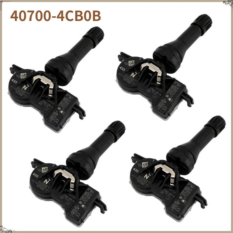 40700-4CB0B 4pcs  For Nissan X-Trail Altima Teana Renault Koleos Megane Latitude Ka TPMS Sensorngoo Kadjar Scenic Lada Kalina