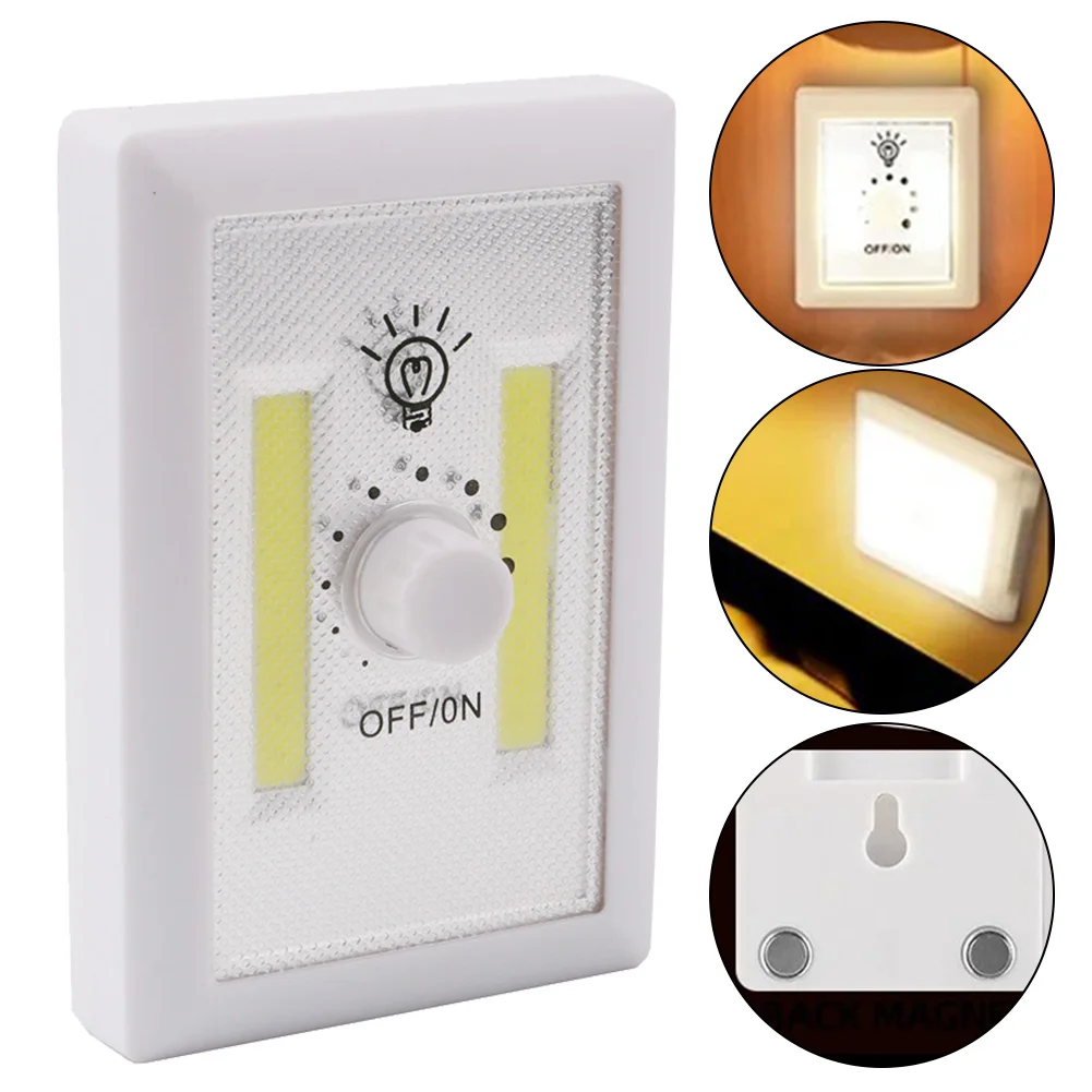 Indoor Lighting 11.5*7.6cm COB LED Wall Light Adjustable Brightness Led Light Home Lighting Magnetic Back Plate Light