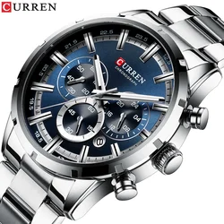 Relogio Masculino Curren Hot Fashion Heren Horloges Topmerk Luxe Polshorloge Quartz Klok Horloge Mannen Waterdicht Chronograaf