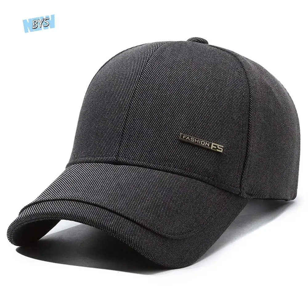 

Adjustable Solid Color Baseball Cap Sunscreen Korean Style Men Peaked Hat Cotton Polyester Simple Sunshade Casquette Daily