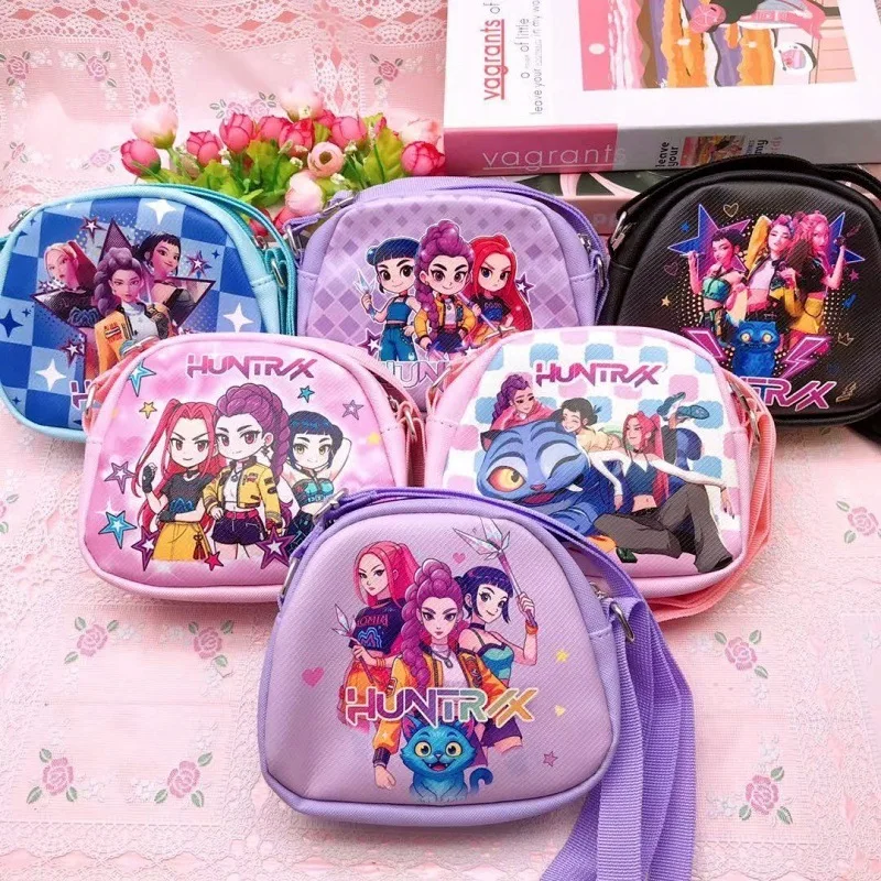 Umhängetasche Anime Kpop Demon Hunters Niedliche Kinder-Studenten-Münztasche Tragbare Mädchen-Einschultertasche Aufbewahrungstasche