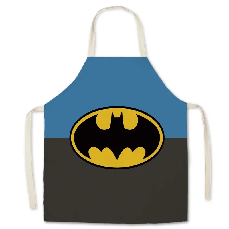 Children\'s Parent-child Apron Cartoon Linen Sleeveless Apron Household Kitchen Baking Clean Adult Apron Clean Overalls