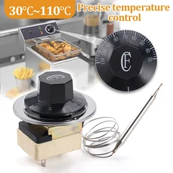 Rotary Temperature Controller Thermostat 30-110/50-300 Centigrade Ceramic Base Mechanical Water Heater Temperature Switch 1Pc