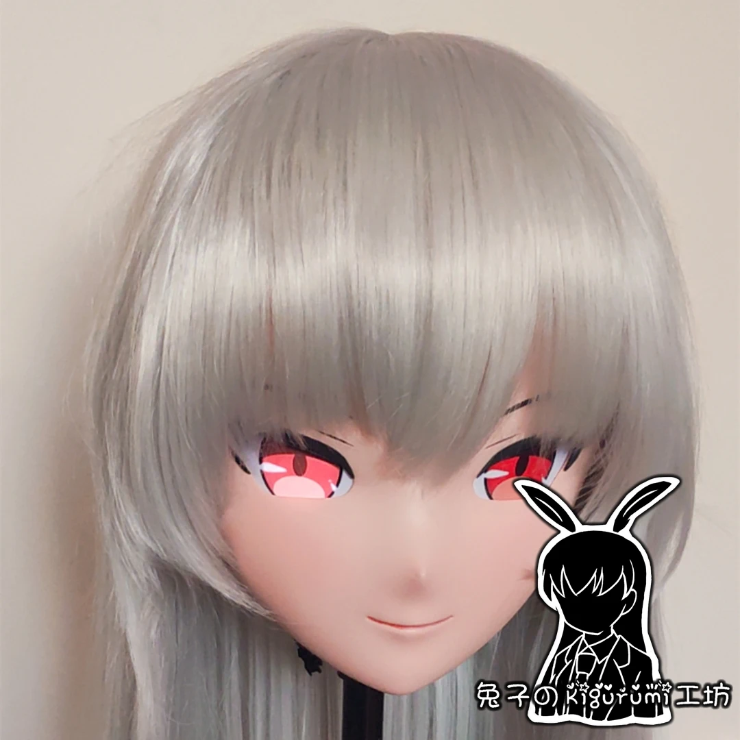 Masque Kigurumi complet en résine avec coque arrière, visage personnalisé, dessin animé japonais, Rick, Anime, Py Play, Crossdress, Cosplay, RB0720
