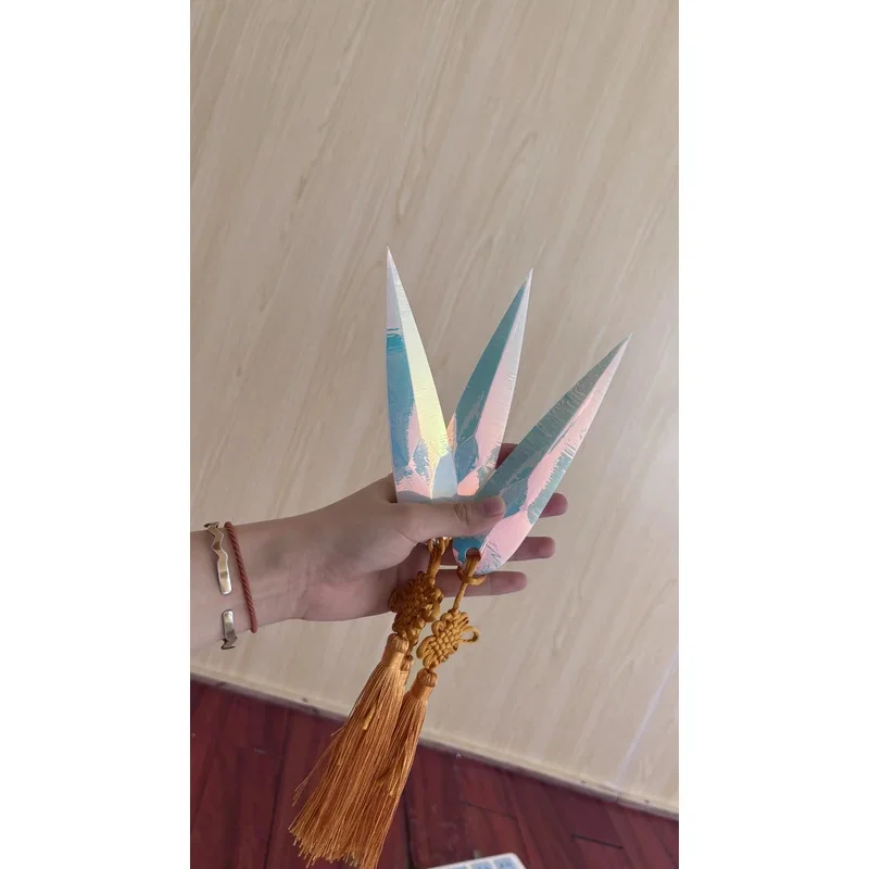 CyAnime KPop HUNTR/X Zoey Cosplay Prop  Do Gooder Zoey Colorful Laser Film Magical Knife Throwing Demon Hunter For Halloween Par - view 5