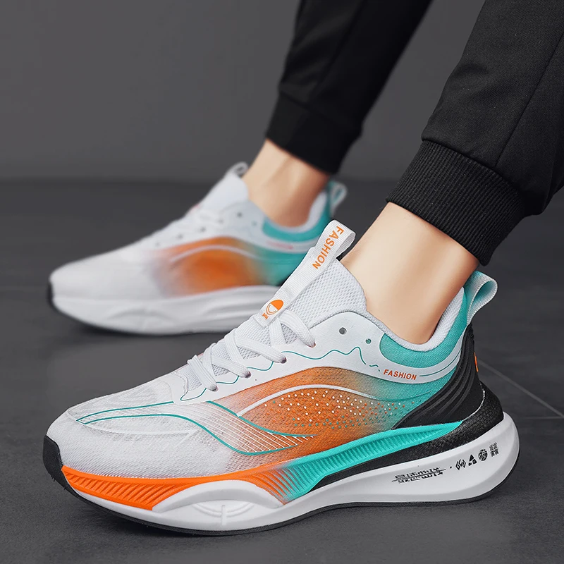 

Best-selling couple's colorful breathable fashionable running shoes, low-top large size outdoor shock-absorbing anti-slip casual