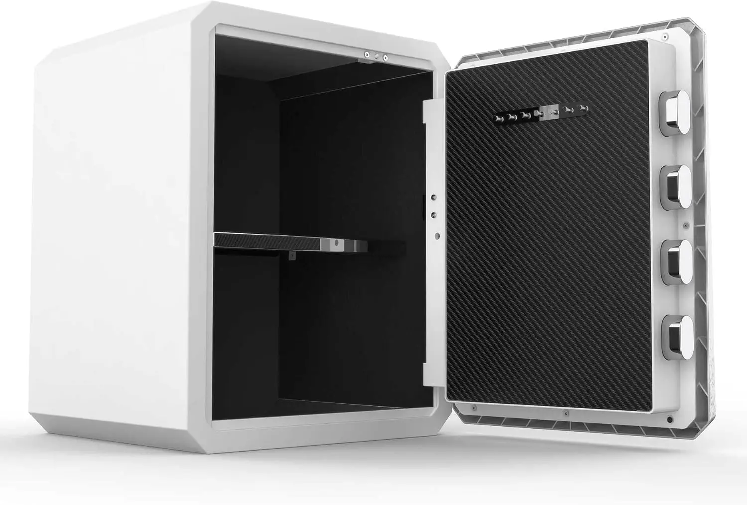 Fingerprint Password Safe Box with Key, Cabinets for Home Offcie,Lock Box,Security Box,Biometric safe,W-series 2.1Cubic feet BOF