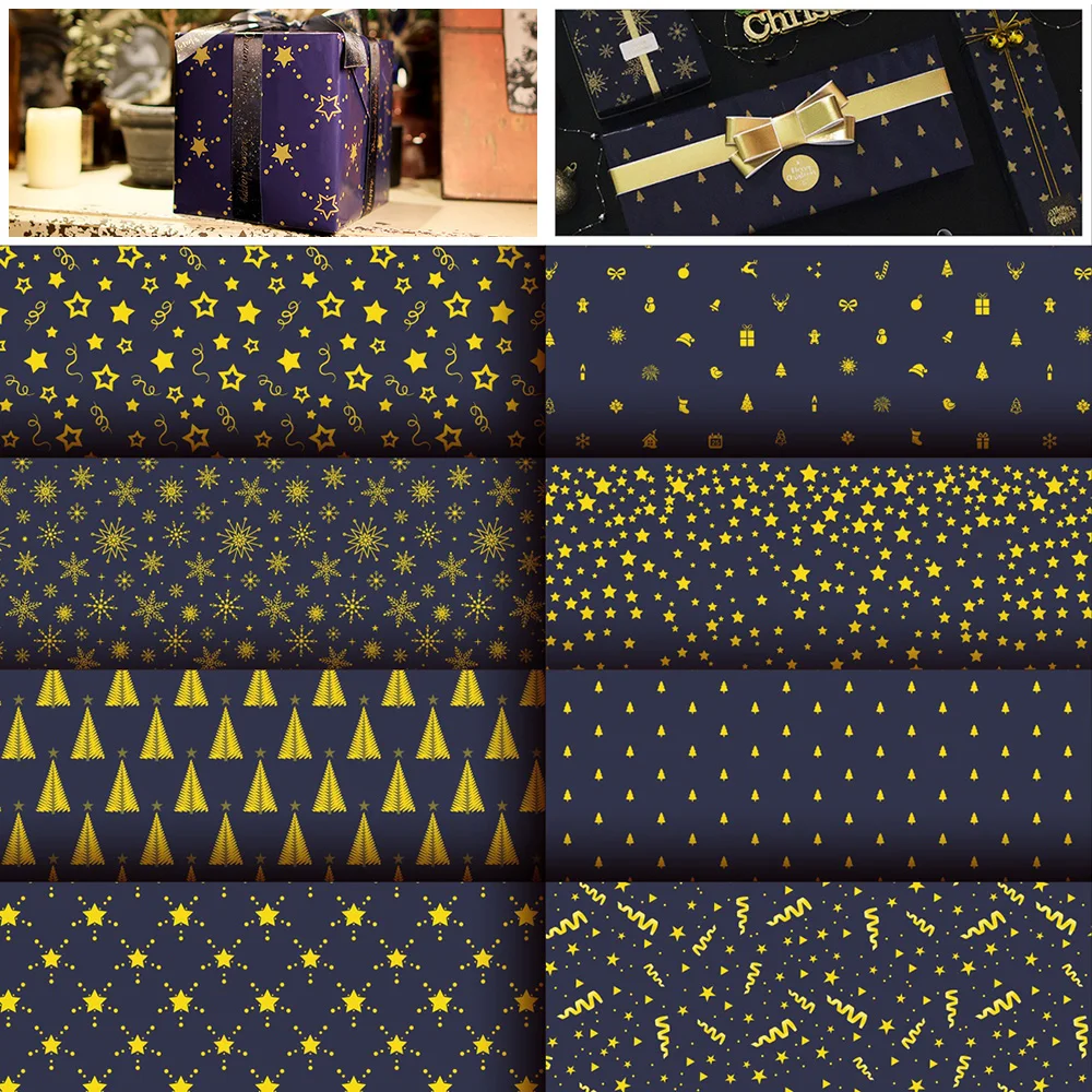 

Lychee Life 1 шт., пятиконечная звезда, Рождественская елка, подарочное украшение, бумага, «сделай сам», материал ручной работы, Подарочная коробка, упаковочная бумага для цветов