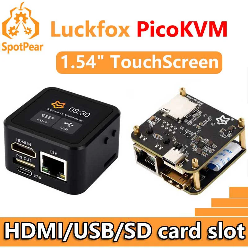 

Luckfox PicoKVM KVM NanoKVM RV1106 Pico Пульт дистанционного управления/Power/Настольный сервер обслуживания HDMI USB для PiKVM Raspberry Pi