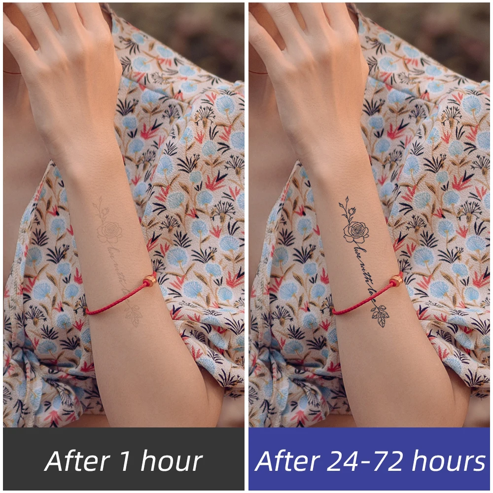 

12 шт. Временные водостойкие татуировки с рисунком бабочки, подсолнуха и одуванчика, наклейки для рук, держатся 2 недели