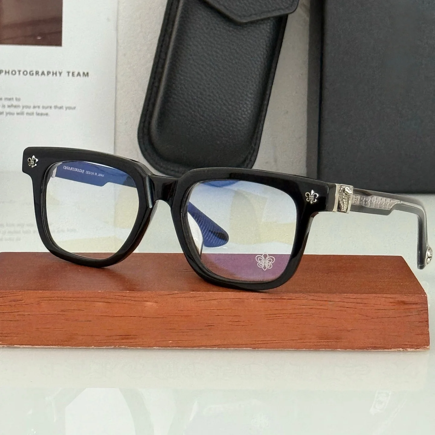 Fashion Trend Brand Design Elements Decoration Men's Luxury Glasses Casual Retro Carving Exquisite Acetate Women's Glasses Frame